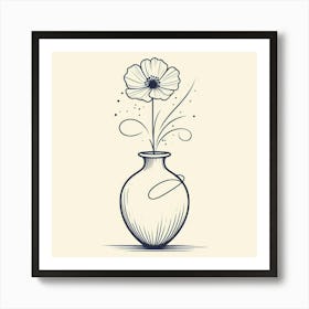 Flower In A Vase Art Print