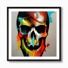 Skull Painting Art Print