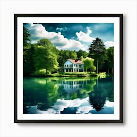 House By The Lake 13 Art Print