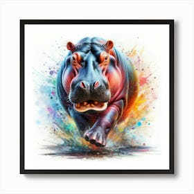 Hippo 2 Art Print