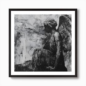 Dark Etching Angel Art Print