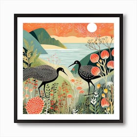 Bird In Nature Kiwi 2 Art Print