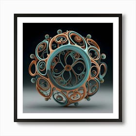 Fractal Sphere Art Print