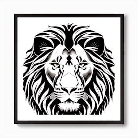 Lion Head 14 Art Print