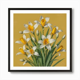 Daffodils in Spring Art Print