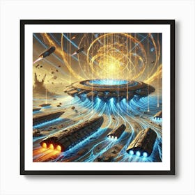 A Detailed Depiction Of The Astral Bastion S Tempo Art Print