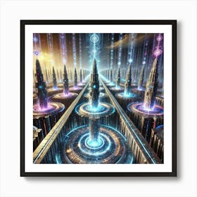 A Stunning Depiction Of The Infinite Spires, Tower Art Print