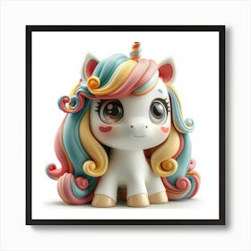 Unicorn Figurine 87 Art Print