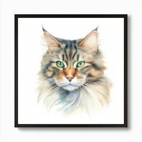 Sam Sawet Cat Portrait 2 Art Print