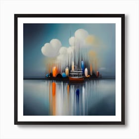 Boats In The Water Art Print