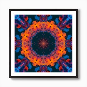 Abstract Psychedelic Mandala Art Print