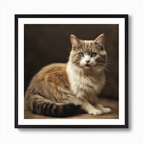 Portrait Of A Cat Art Print