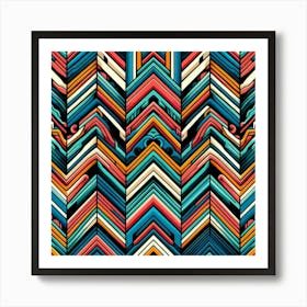 Abstract Chevron Pattern 2 Art Print