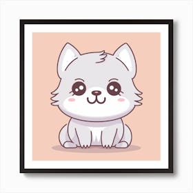 Kitty for kids Art Print