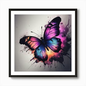 Butterfly Painting 296 Art Print