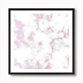 Spring Pink Marble Art Print