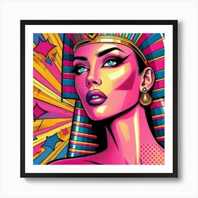 Pop Egyptian Rouda Galaxy Art Print