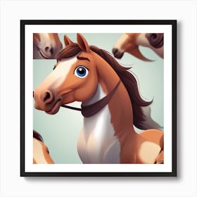 Horse Portrait Art Print