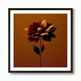 Abstract Flower 16 Art Print