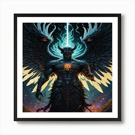Demons And Angels Art Print