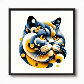 British Shorthair Cat 02 1 Art Print