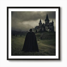 Vampire In A Castle Art Print