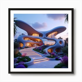 Futuristic House 4 Art Print