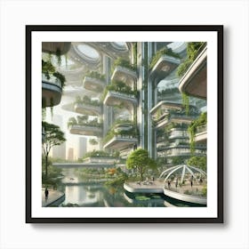 Residential Terraces Sovereign Flame Union Art Print