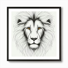 Lion Head 13 Art Print