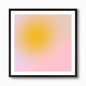 Morning Silence 1 Gradient Square Art Print