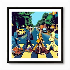 Beatles Story, pop art 2 Art Print