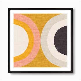 New Mid Mod Yellow  Art Print