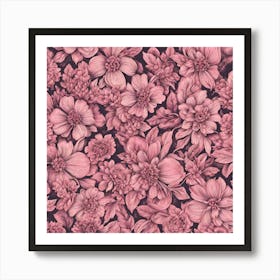 Pink Flowers Art Print