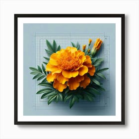 Carnation Flower 1 Art Print