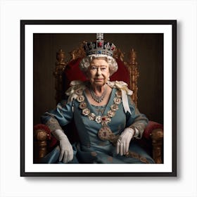 The Queen Of England 2 Art Print