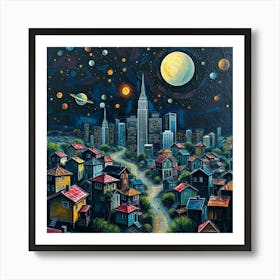 New York City Skyline 5 Art Print