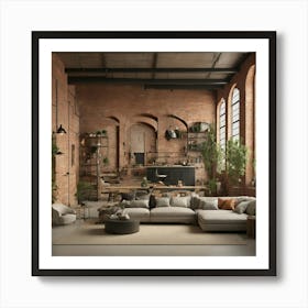 Industrial Living Room 1 Art Print