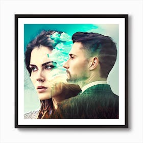 Man And A Woman Art Print