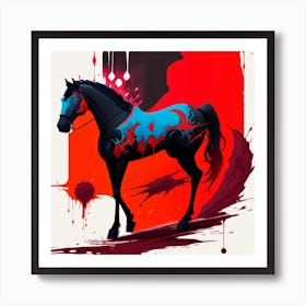 'Bloody Horse' Art Print