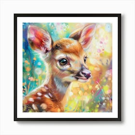 Fawn painting 5 Art Print