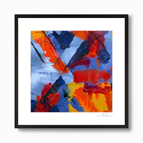 Contemporary art, modern art, mixing colors together, hope, renewal, strength, activity, vitality. American style.58 Art Print