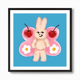 Butterfly Bunny sweetie Art Print