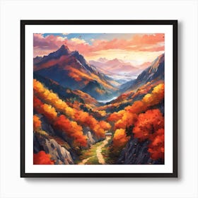 Autumn Landscape 3 Art Print