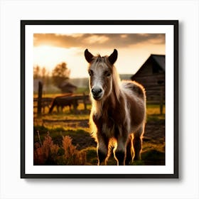 Field Domestic Agriculture Cute Nature Beautiful Rural Herd Farming Animal Farm Farm Anim (1) Art Print