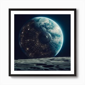 Earth From Space 2 Art Print