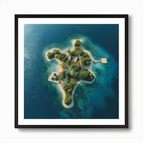 Puzzle Island Art Print