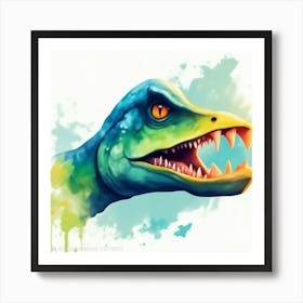 Colorful Dino Art Print