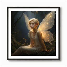 Fairy In The Forest 3 Art Print