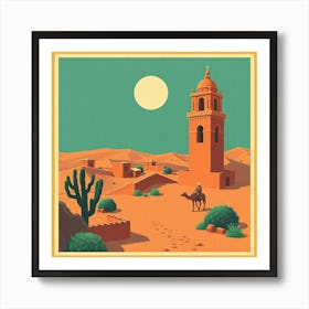 Moroccan Desert Art Print