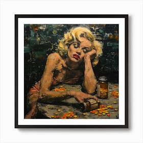 Tragedy of Hollywood Glamour Art Print